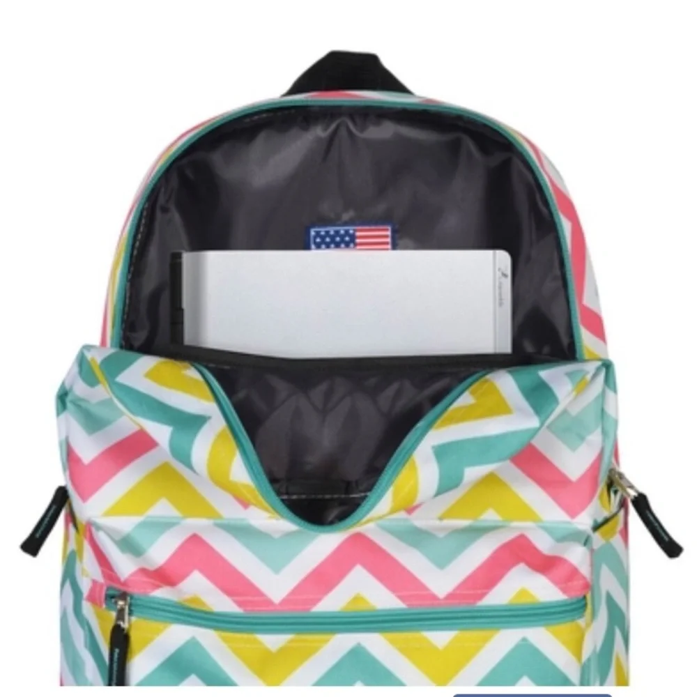 NWT Olympia 18” Laptop Travel Outdoors School Backpack - Milti-color